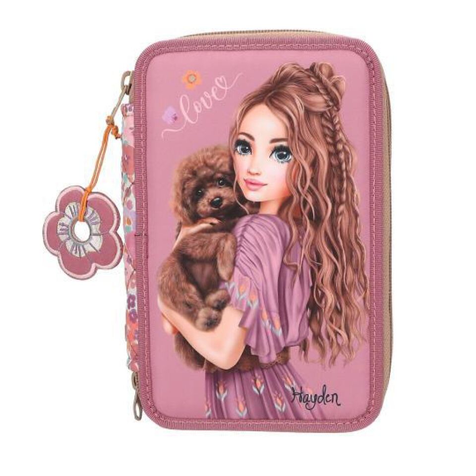 Top Model Dolu Kalemkutusu Çiçek Desenli