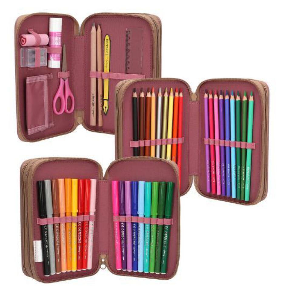 Top Model Dolu Kalemkutusu Çiçek Desenli