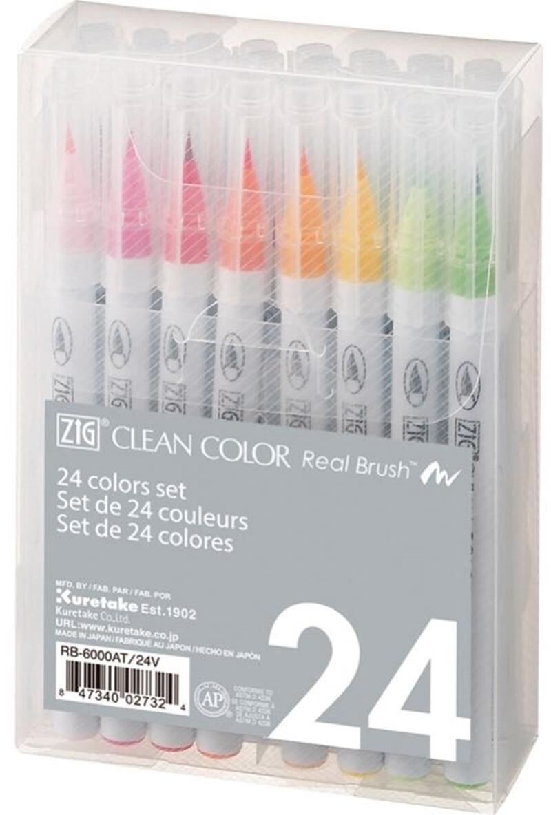 Zig Clean Color Real Brush Rb-6000At/24V 24 Lü