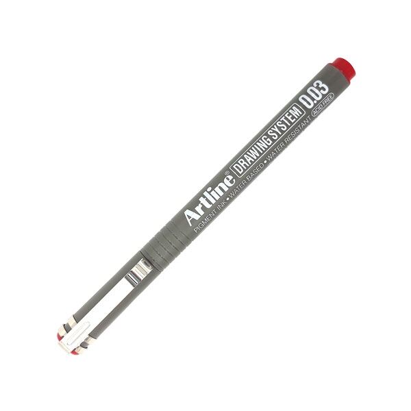 Artline Drawing System 0.03 Çizim Kalemi Uç:0,03 Mm Kırmızı