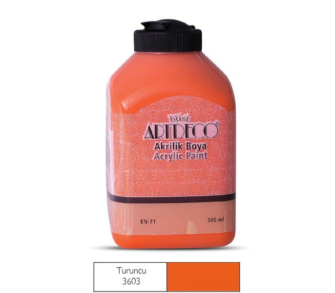 Artdeco Akrilik Boya 500 Ml Turuncu 3603