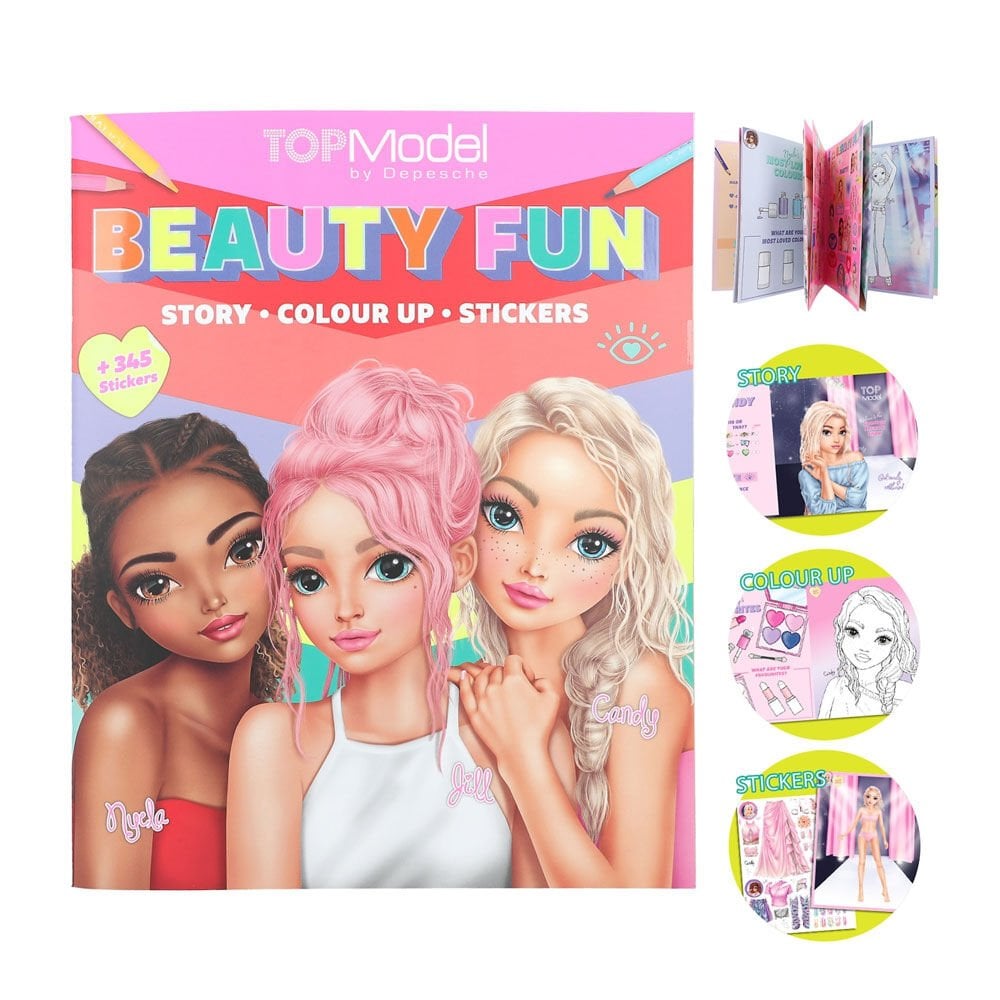 Top Model Güzellik Ve Eğlence Boyama Kitabı