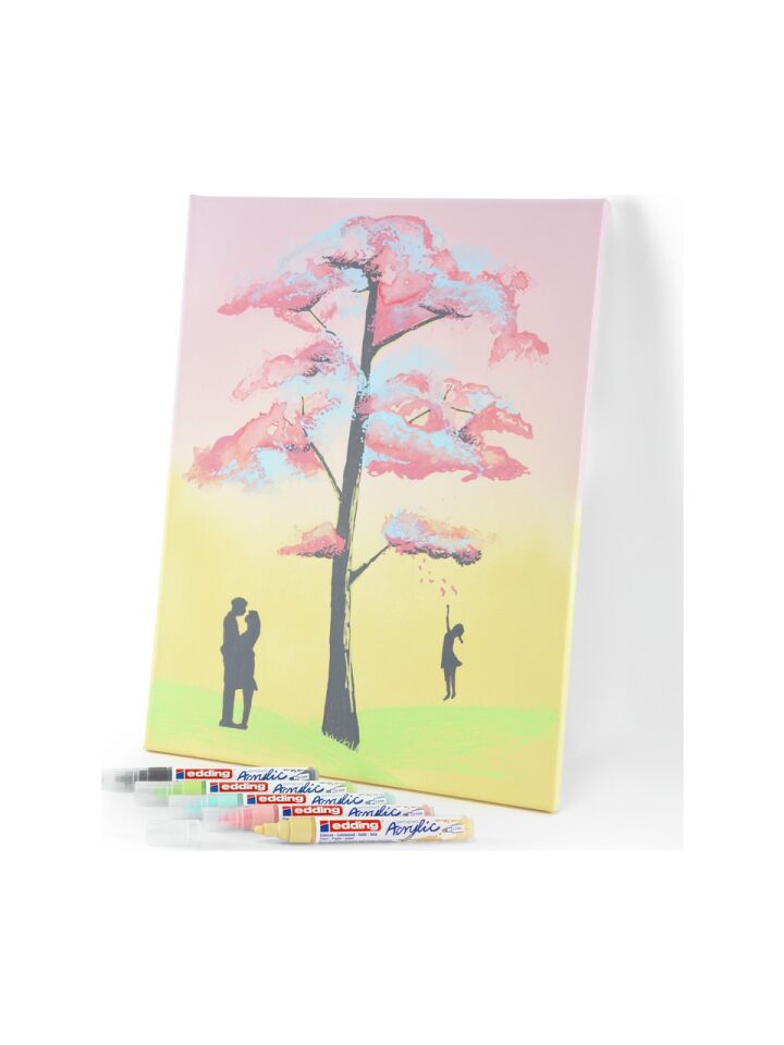 Edding Orta Uçlu Akrilik Markör 5 Li Set Pastel