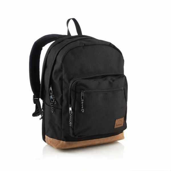 Hedgebag Hb3320-01 Sırt Çantası 2 Göz Siyah