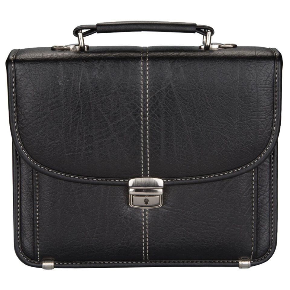 2K Evrak Çantası 3 Cepli Yatay 4790Y Siyah 22x25 Cm