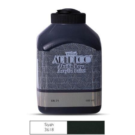 Artdeco Akrilik Boya 500 Ml Siyah 3618