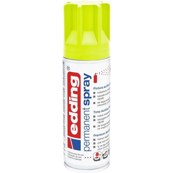 Edding Permanent Akrilik Spray Neon Yellow 965