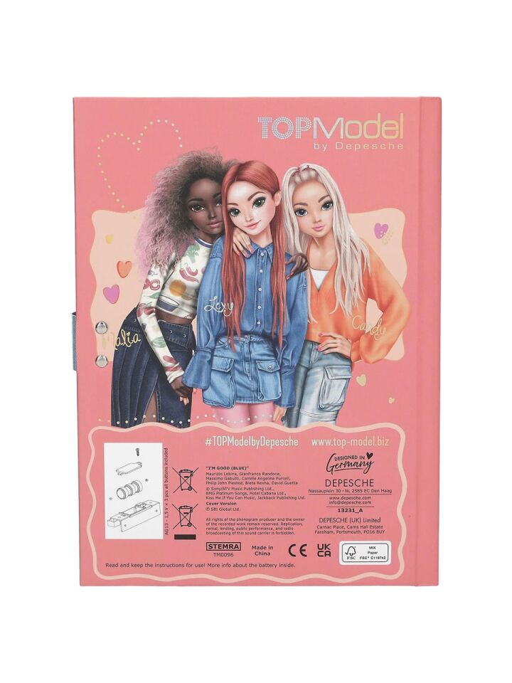 Top Model Sesli ve Kilitli Günlük