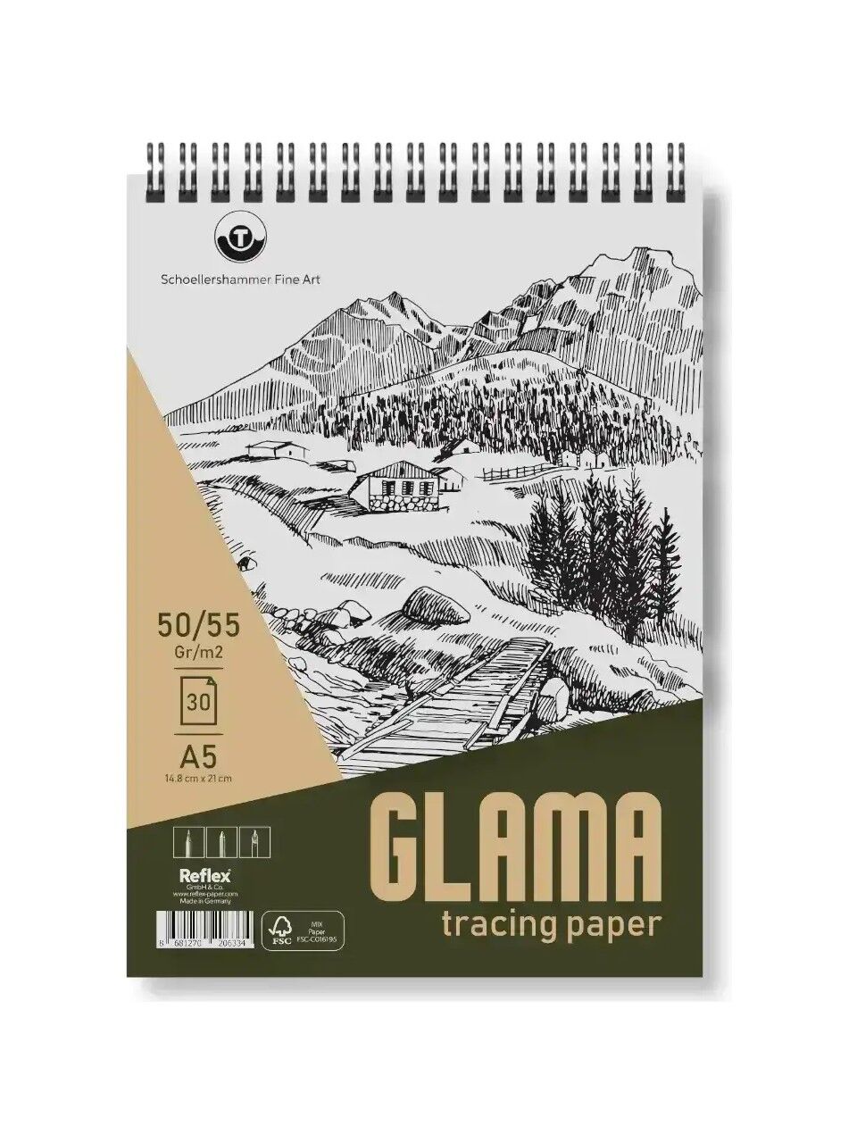 Güven Art Schoellershammer Glama Tracing Paper Pad A5 60 Gr
