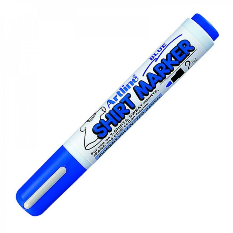 Artline Shirt Marker Tişört Markörü Uç:2,0 Mm Mavi