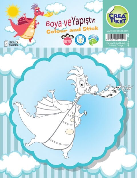 Crea Etiket Ejderha - Uçan Kahramanlar