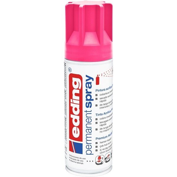 Edding Permanent Akrilik Spray Neon Pink 969