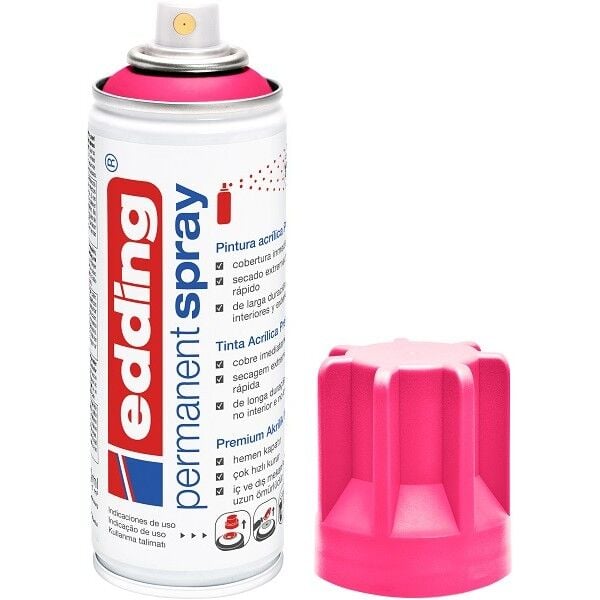 Edding Permanent Akrilik Spray Neon Pink 969