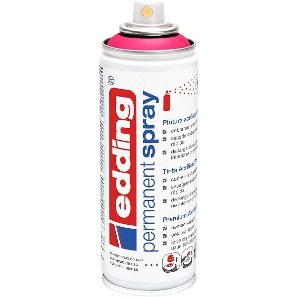 Edding Permanent Akrilik Spray Neon Pink 969