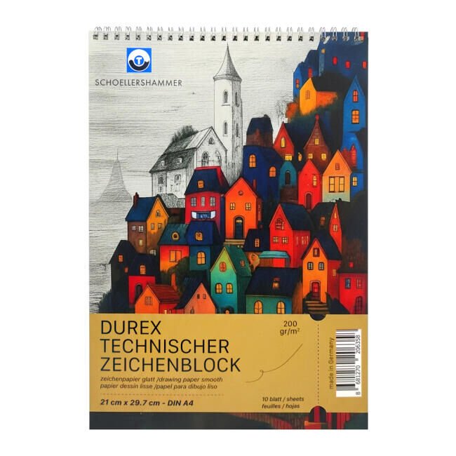 Güven Art Schoellershammer Durex Tercnical Drawing Pad A4 200 Gr 10 Yaprak
