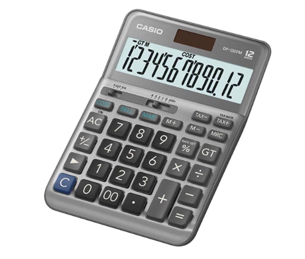 Casio Hesap Makinesi Masaüstü Df-120Fm 12 Hane
