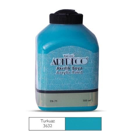 Artdeco Akrilik Boya 500 Ml Turkuaz 3632