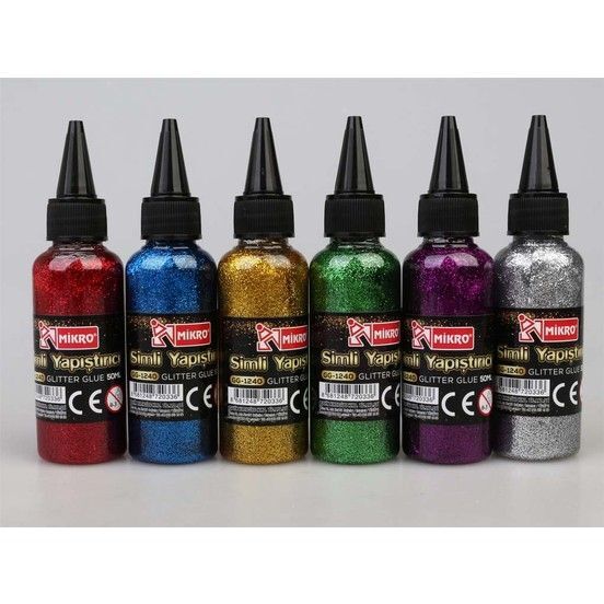 Mikro Gg-1240 50Ml Renkli Simli Yapıştırıcı