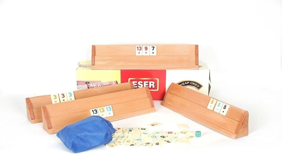 Eser Ağaç Okey Takımı Büyük Boy