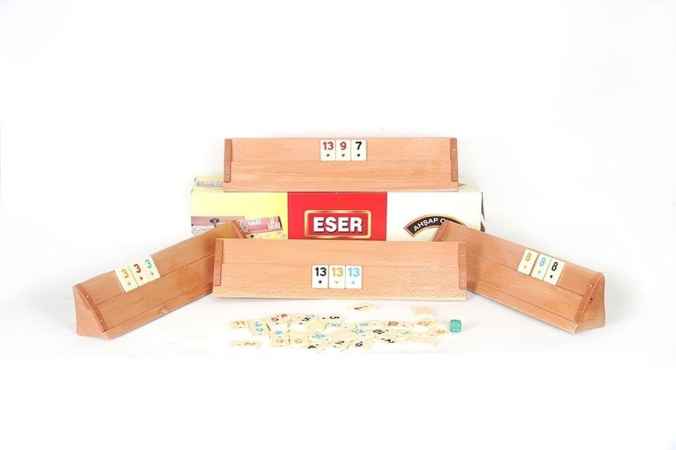 Eser Ağaç Okey Takımı Büyük Boy