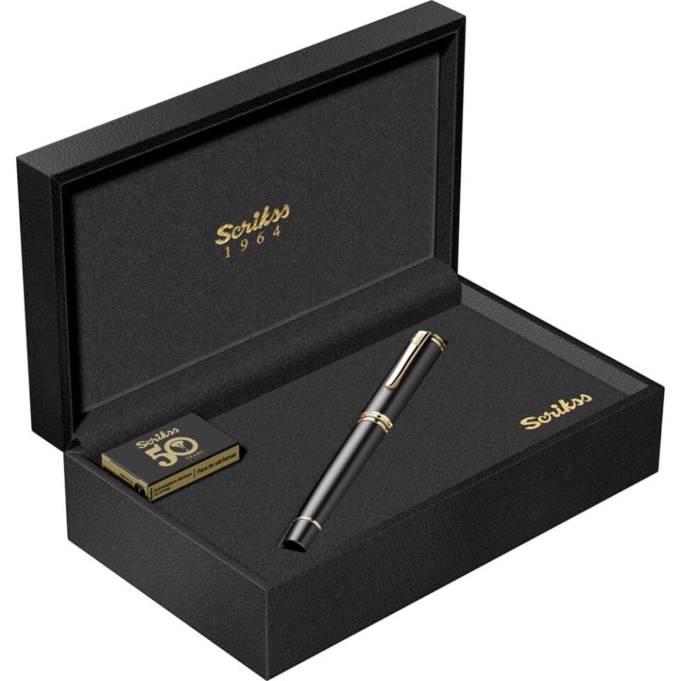 Scrikss Roller Kalem Fortune Mat Siyah Altın