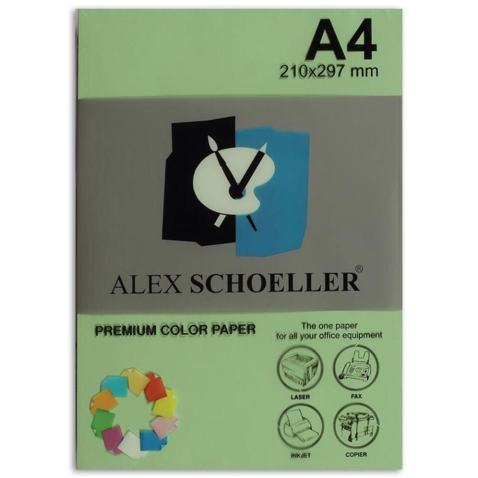 Alex Fotokopi Kağıdı A4 500 Lü Yeşil Alx-590