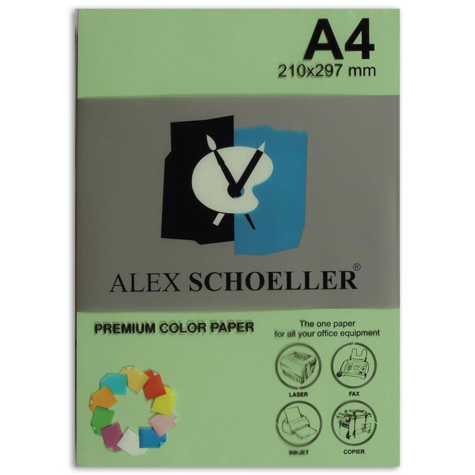 Alex Fotokopi Kağıdı A4 500 Lü Yeşil Alx-590