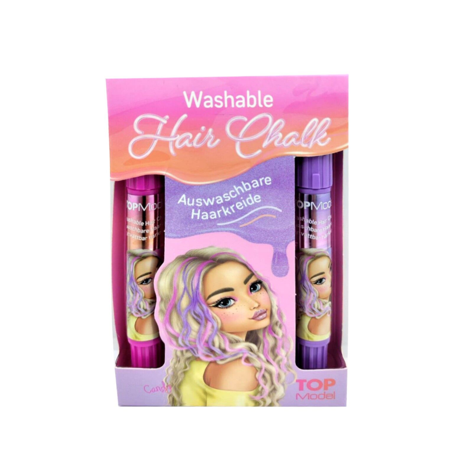 Top Model Kalem Saç Tebeşiri Mor Pembe