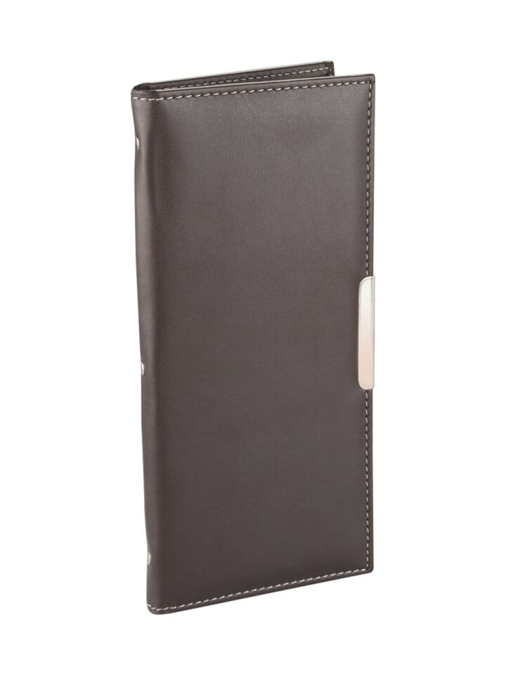 2K Kartvizit Albümü 4 Sıralı 192 Kartlık 500-2 Kahve 12,5x26,5 Cm