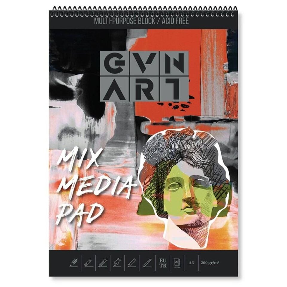 Güven Art Mix Media Defter A3 200gr 20yp