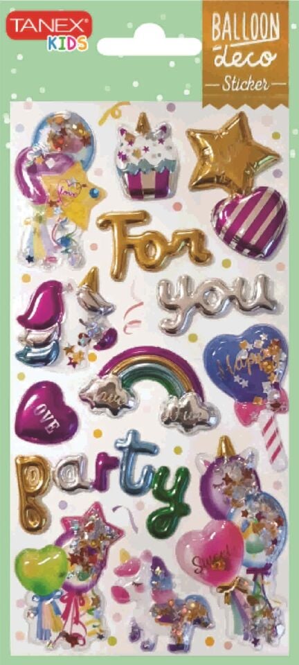 Tanex Tnx-26012 Balon-12 Serisi Etiketi