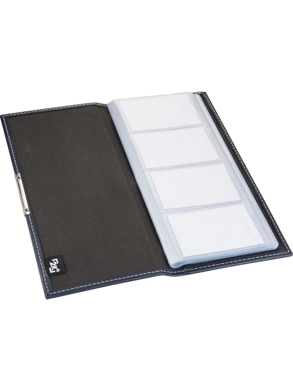 2K Kartvizit Albümü 4 Sıralı 192 Kartlık 500-3 Lacivert 12,5x26,5 Cm