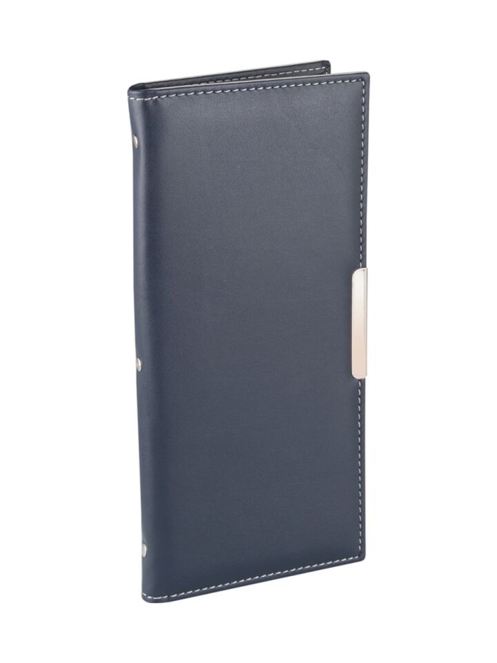 2K Kartvizit Albümü 4 Sıralı 192 Kartlık 500-3 Lacivert 12,5x26,5 Cm