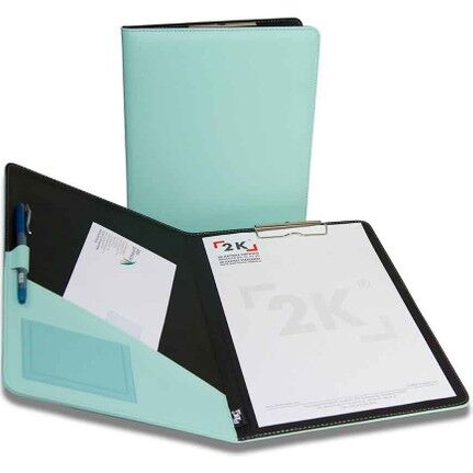 2K Sekreterlik Kapaklı A4 501-11 Su Yeşili 100 Yaprak 24x32 Cm