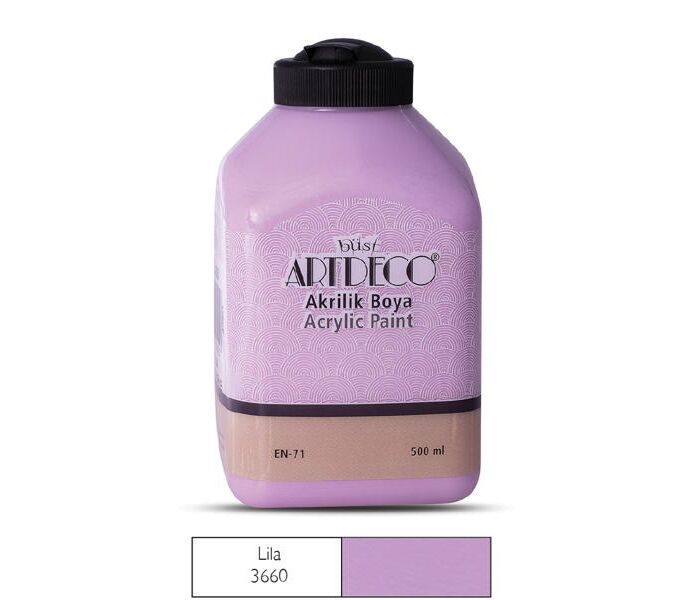 Artdeco Akrilik Boya 500 Ml Lila 3660