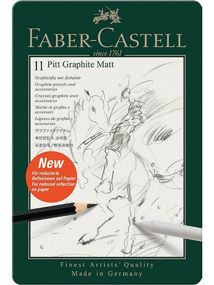 Faber-Castell Pitt Graphite Matt Dereceli Kalem 11 Parça Set