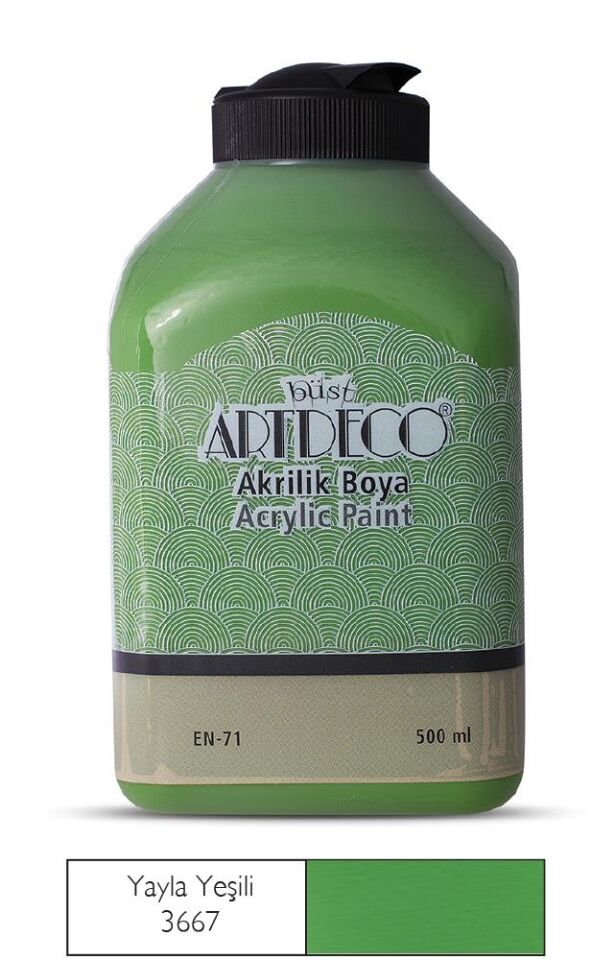 Artdeco Akrilik Boya 500 Ml Yayla Yeşili 3667