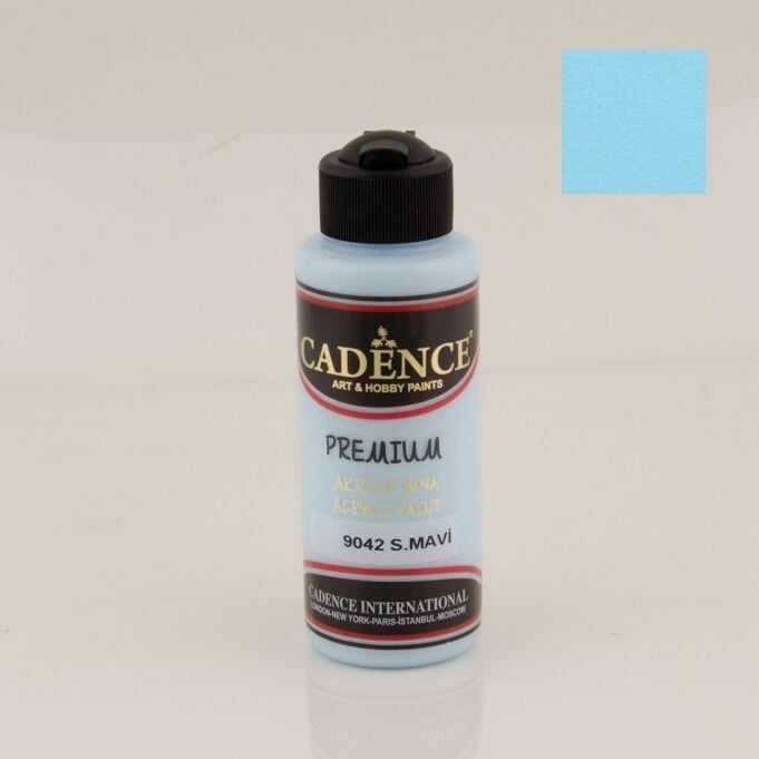 Cadence Premium Akrilik Boya 9042 Sky Mavi 120 Ml