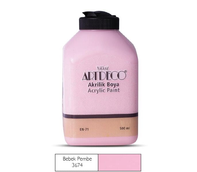 Artdeco Akrilik Boya 500 Ml Bebek Pembe 3674