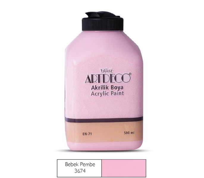 Artdeco Akrilik Boya 500 Ml Bebek Pembe 3674
