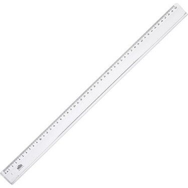 Hatas Geniş Plastik Büro Cetveli 50 Cm