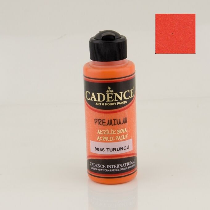 Cadence Premium Akrilik Boya 9046 Turuncu 120 Ml
