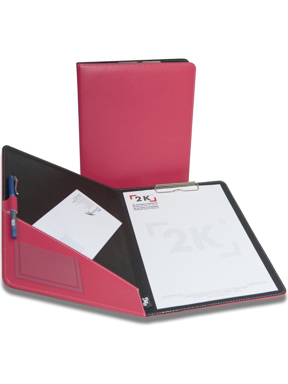 2K Sekreterlik Kapaklı A4 501-7 Fuşya 100 Yaprak 24x32 Cm