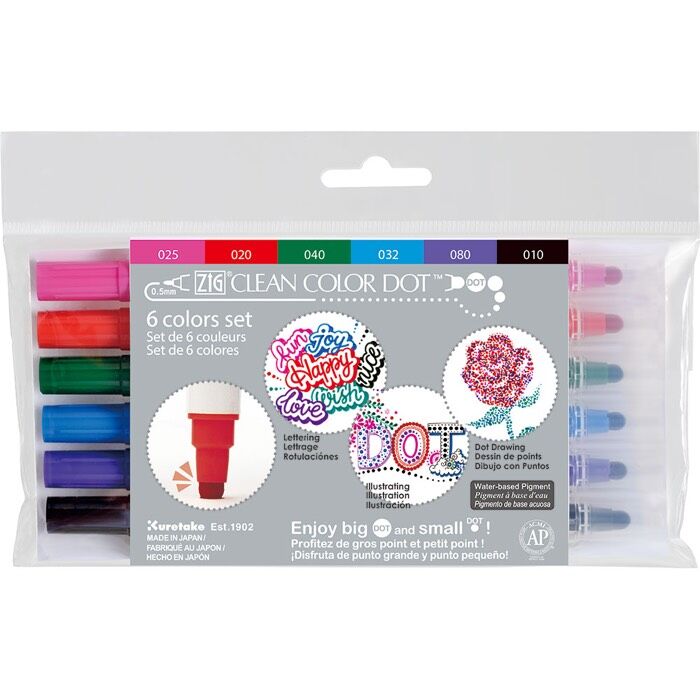 Zig Clean Color Dot Tc-6100/ 6V 6 Lı