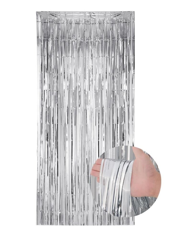 Astaş Metalize Perde Gümüş 90x240 Cm