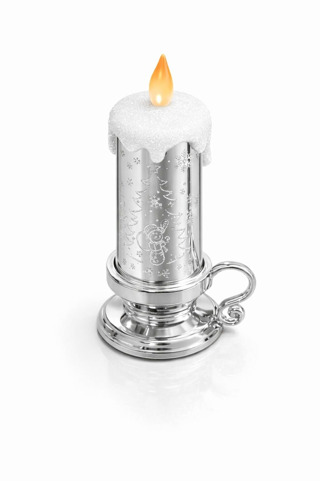 Giftpoint Şamdan Led Mumluk Gümüş