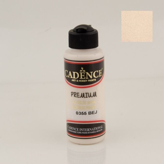 Cadence Premium Akrilik Boya 0355 Bej 120 Ml