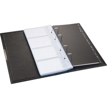 2K Kartvizit Albümü 4 Sıralı 192 Kartlık İndeksli 16x26,5 Cm Lacivert