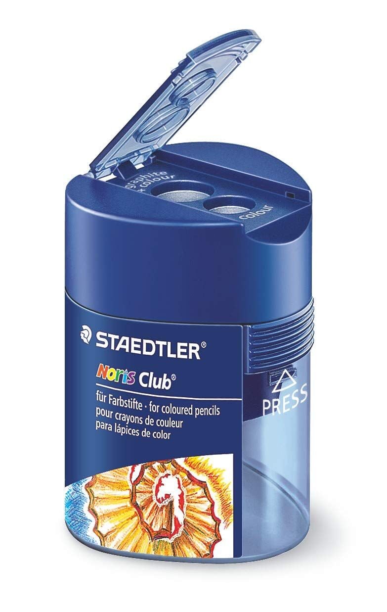 Staedtler 512 128 Çift Bölmeli Kalemtraş Üçgen Biçimli ''Noris Clup Desing''
