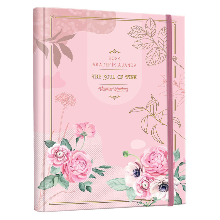 Victoria's Journals 17x23 Cm 17x23 Gizli Spiralli Akademik Ajanda 2024-2025  100 Gr 192 Sayfa